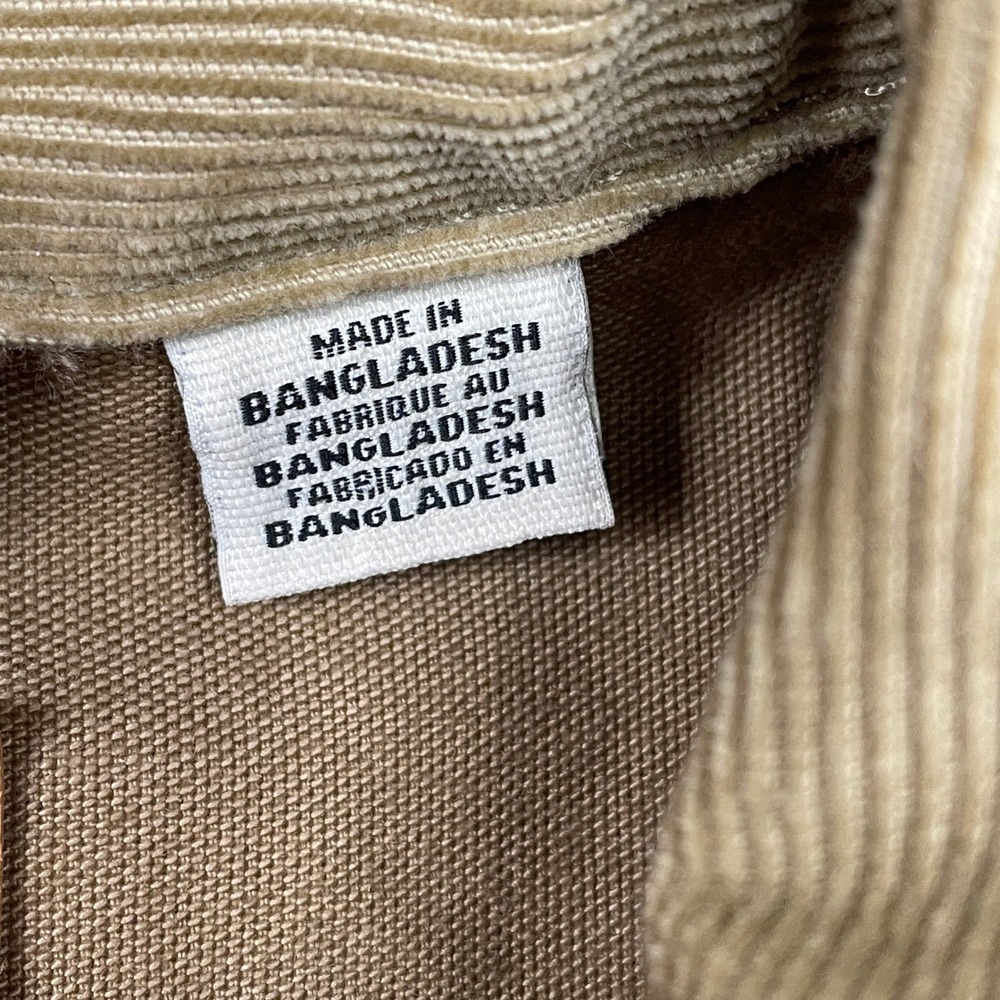 Levi's Trucker Jacket Mens 3XL Brown Canvas Corduroy Collar Workwear A0730-0006 - Picture 5 of 10
